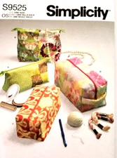 Simplicity 9525  Zippered Cases Sewing Pattern *NEW*