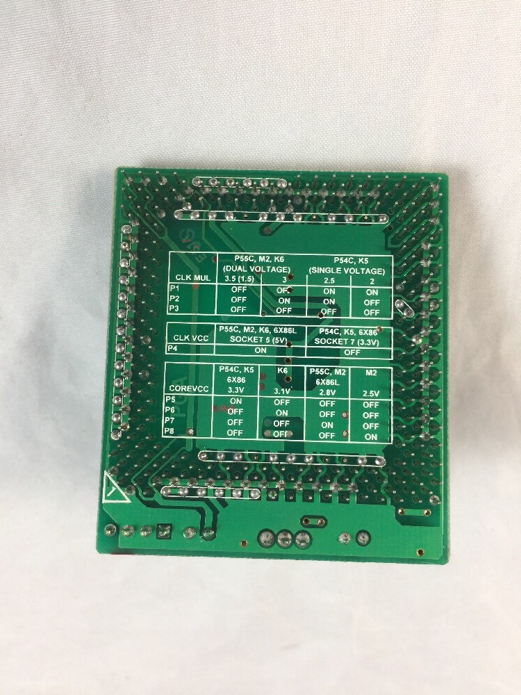 Vintage Intel Pentium MMX CPU Voltage Adpater Upgrade Module for Motherboards - Picture 4 of 11