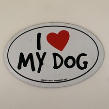 Car Magnet I Heart My Dog Magnet For Fridge, Cars, Truck NEW