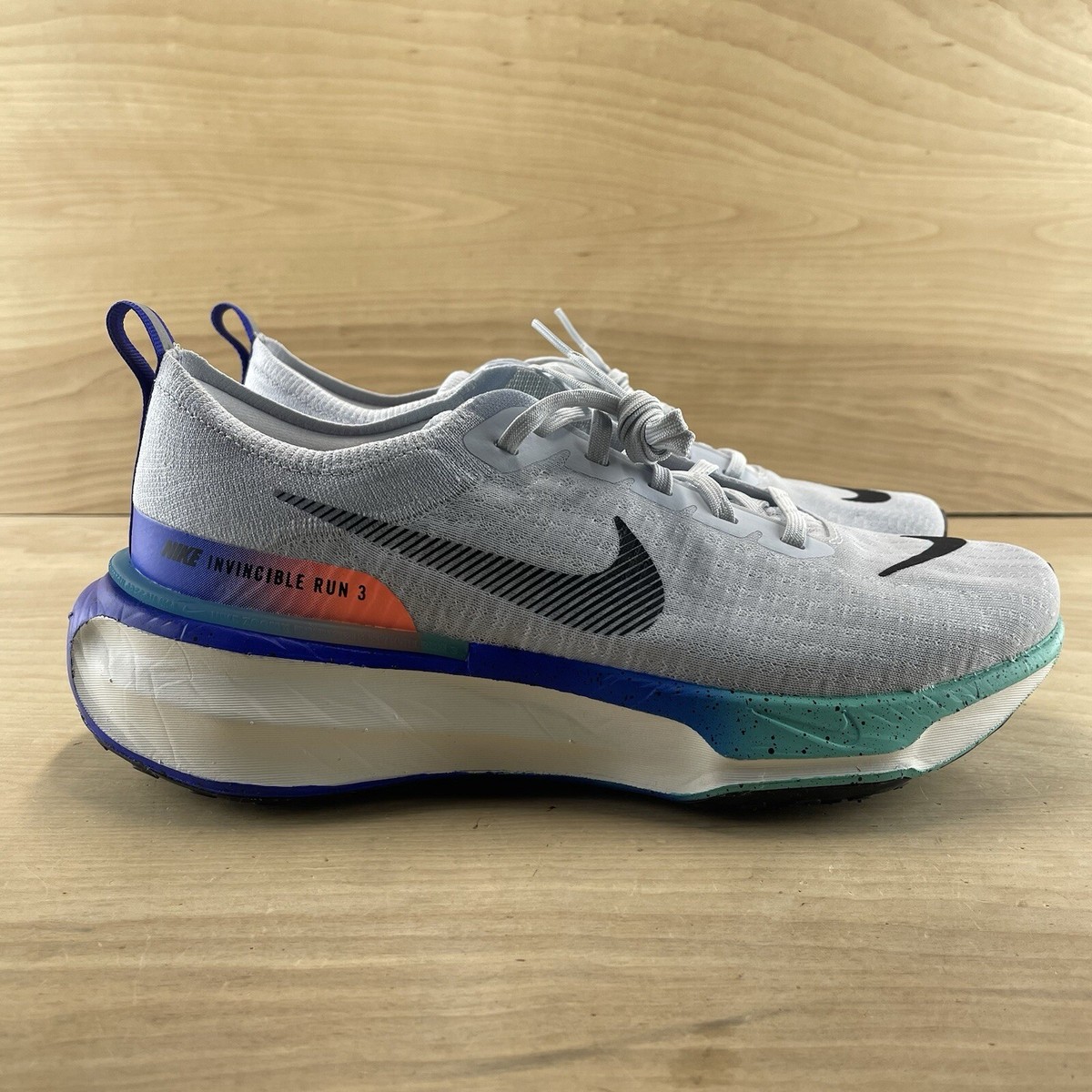 Nike Zoomx Invincible Run FK3 Mens Size 9 Pure Platinum Mango Mint