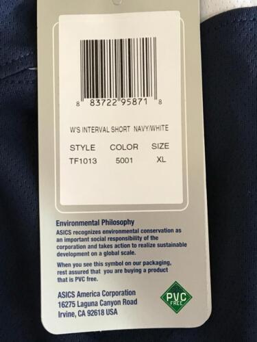 Ladies New ASICS Panty Lined Running Shorts ~ Navy Blue ~ XL ~ NWT - Picture 3 of 10