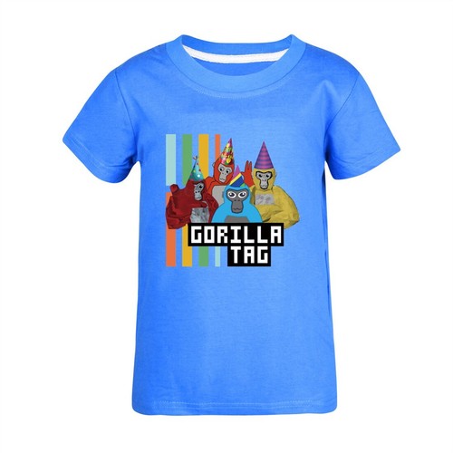 Gorilla Tag Boys' Fashion Cartoon Pure Cotton Tshirt Suitable for 5-13 Years Old - Picture 3 of 26