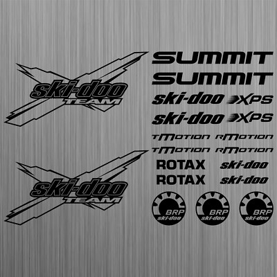 skidoo summit team aufkleber sticker schneemobil snowmobile 19 Stücke Pcs