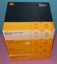 Lot of 4 Kodak Carousel Transvue Slide Tray 80 Capacity Projector