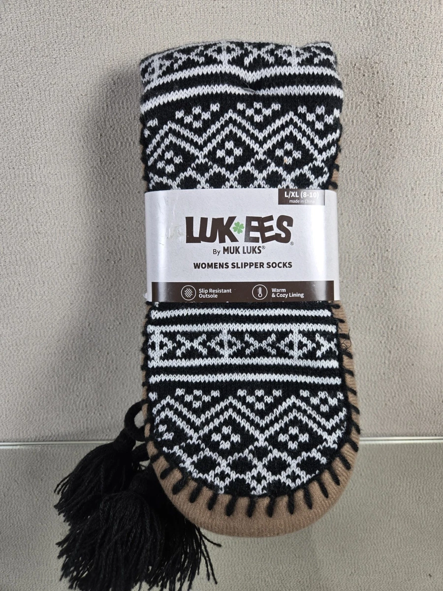MUK LUKS Sock Calze Cabin Uomo, Americana, Small-Medium