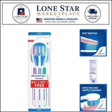 Soft Bristle Toothbrush 2 1 Set - Perfect for Sensitive Teeth and Gums