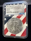 2021 American Silver Eagle $1 - NGC MS 69 / Rare Flag Holder / T-1 - No Reserve!