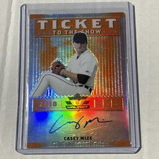 2018 Leaf Valiant Ticket to the Show Orange /35 Casey Mize #TS-CM1 Auto
