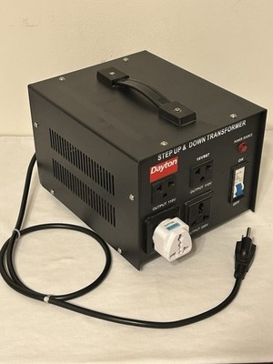 Dayton 16V987B Step Up / Step Down Transformer Voltage Converter 1500W 110V 220V