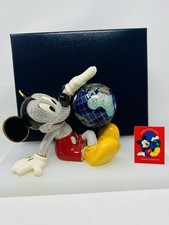 Disney Arribas Brothers Mickey Holding Globe Ltd Ed Jeweled Swarovski Figure
