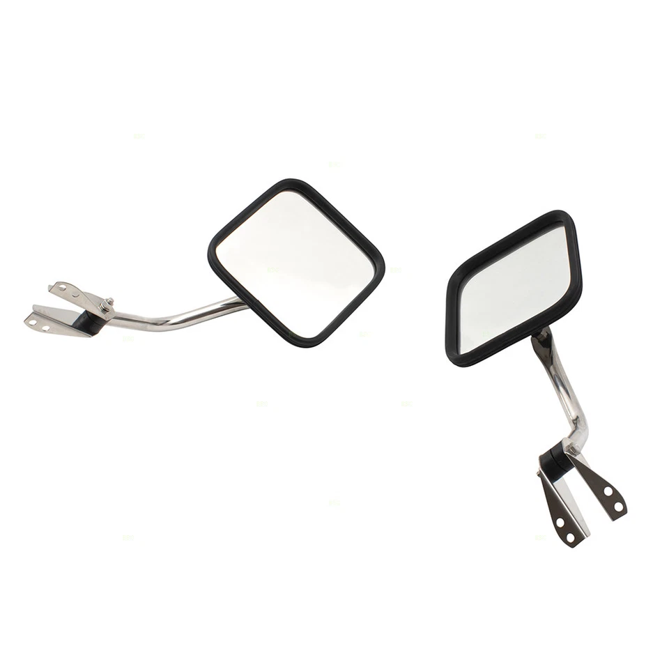 Fits 1959-1983 CJ5 Manual Mirror Set 1959-1975 CJ6 1976-1986 CJ7 1959-1966 DJ3 - Image 2 of 4