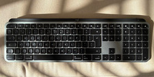 Logitech MX Keys for Mac QWERTY English Keyboard with Numeric Keypad, Grey/Black