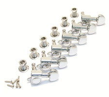 Grover 6 Inline Right Hand Nickel Mini Rotomatic Tuners Guitar 205N6