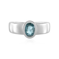 Cavill Silberring Damen 0,78Ct Zirkon Oval Brillantschliff Platin 925