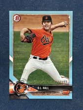 2018 Bowman Prospects Light Blue #BP107 D.L. Hall Orioles /499