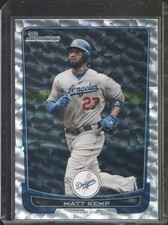 2012 Bowman - Matt Kemp #12 Silver Ice - LA Dodgers