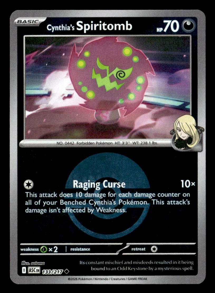 Cynthia's Spiritomb Pokémon TCG Cards for sale | eBay
