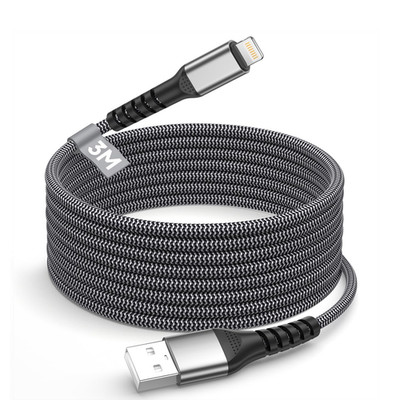 Apple MFi Certified Lightning Cable 10FT Fast Charging Data Sync Braided iPhone