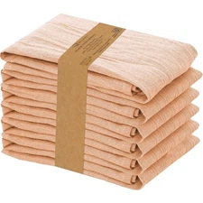 Flour Sack Towels 6 Pack 28x28 Inch, 100% Cotton Tea Towel, Reusable, Machine...