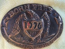 Vintage 1976 Bicentennial of the United States Belt Buckle