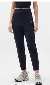 Jogger Athleta Femme – Taille 6 Tall – Noir – Imprimé Cinétique Abstrait – Tapered