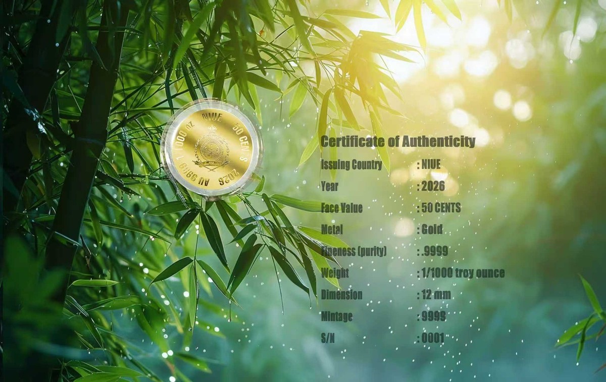2026 Niue Chinese Panda 1/1000 oz Gold Coin in Card | eBay