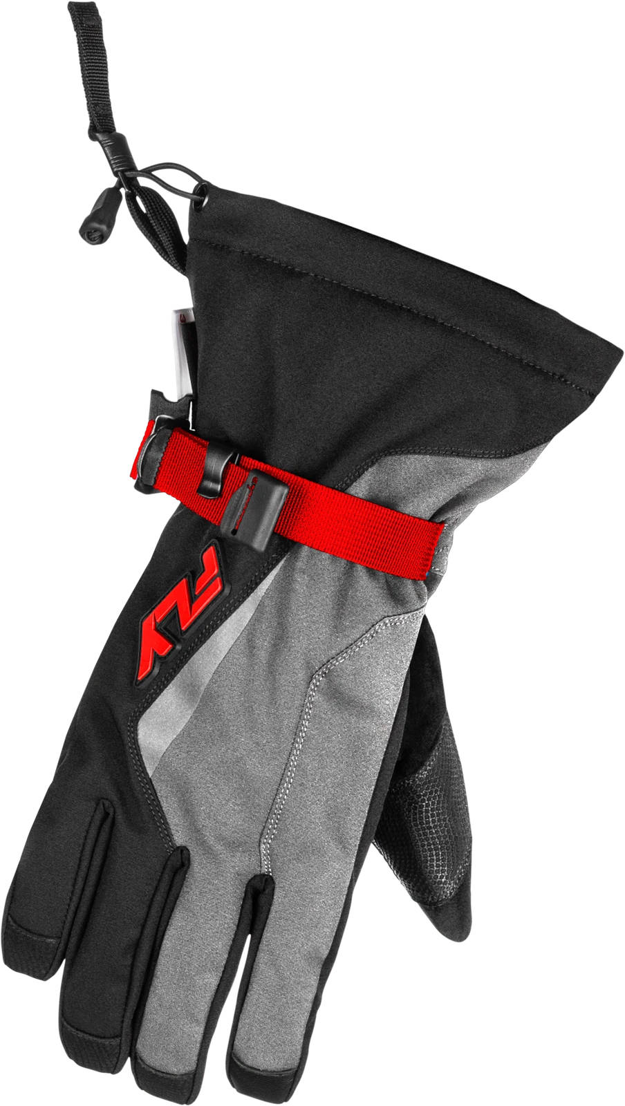 Fly Racing Title Gauntlet Gloves Red/Light Grey/Black Xs Gloves