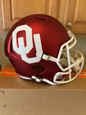Oklahoma Sooners Riddell Speed Replica Full Size Football Helmet Custom Anodized