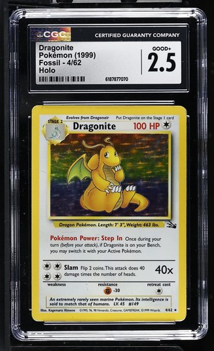 Dragonite (Unlimited) graded CGC 2.5 for sale on eBay