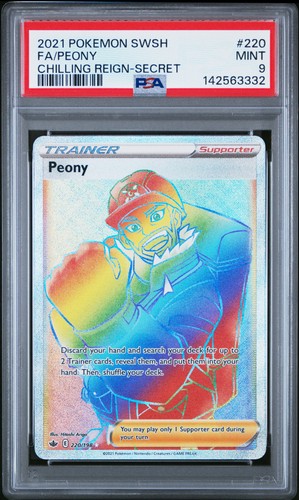 Peony graded PSA 9 for sale on eBay