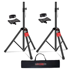 5Core Speaker Stand Pair Adjustable Heavy Duty Short PA DJ Tripod Monitor Stands