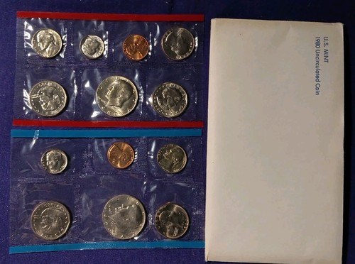 US Coin Lot 1980 ,81 And 84. Uncirculated Coin Mint Sets. Lot 0703. - Picture 2 of 7