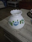 Vintage White Milk Glass  Hurricane Lamp Replacement Shade