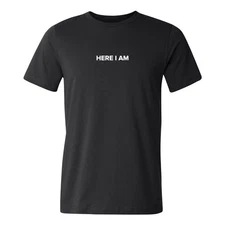 Charlie Kirk “Here I Am” T- Shirt New 2025 S-5XL