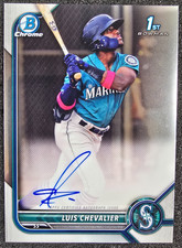 2022 Bowman Chrome 1st AUTO Luis Chevalier #CPA-LC Mariners