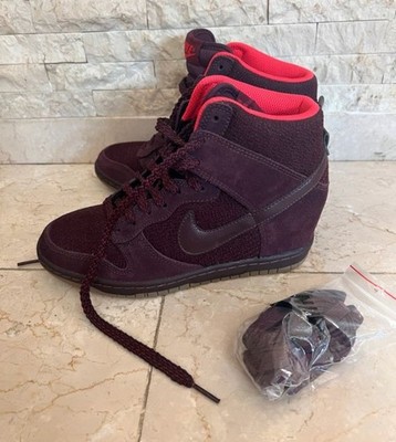 Nike Wmns Dunk Sky Hi Mesh Red Wedge Sneakers EU 37.5 / UK 4 / US 6.5