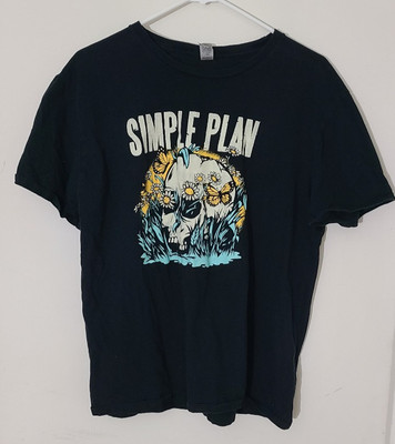 Simple Plan US Tour 2022 T-Shirt Size Large Double Sided