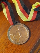 Medaille DDR " Höher-Schneller-Weiter " Bronzemedaille Spartakiade Cottbus