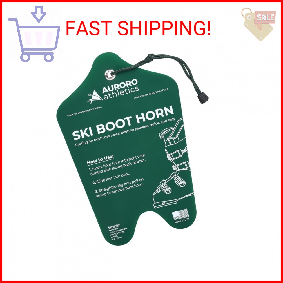 Ski Boot Horn - Longest Shoe Horn for Ski & Snowboard Boots