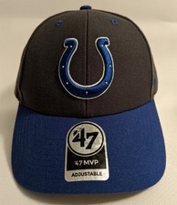 Indianapolis Colts Gray/Blue Baseball Hat Cap NFL Hook Loop Adjustable by '47