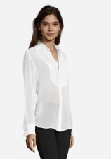 Robert Graham Marina White Silk Tuxedo Shirt Size Small NWT