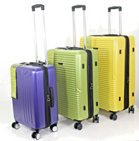 4 Wheel Large Suitcase Expandable Medium Cabin Trolley Case Hard ABS Travel Bag