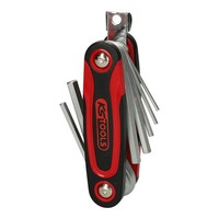 KS Tools Chromeplus Innensechskant-WinkelstiftschlüSsel-Klapphalter,8-Tlg