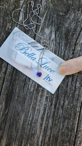 18 inch bella luci tanzanite pendant with box chain