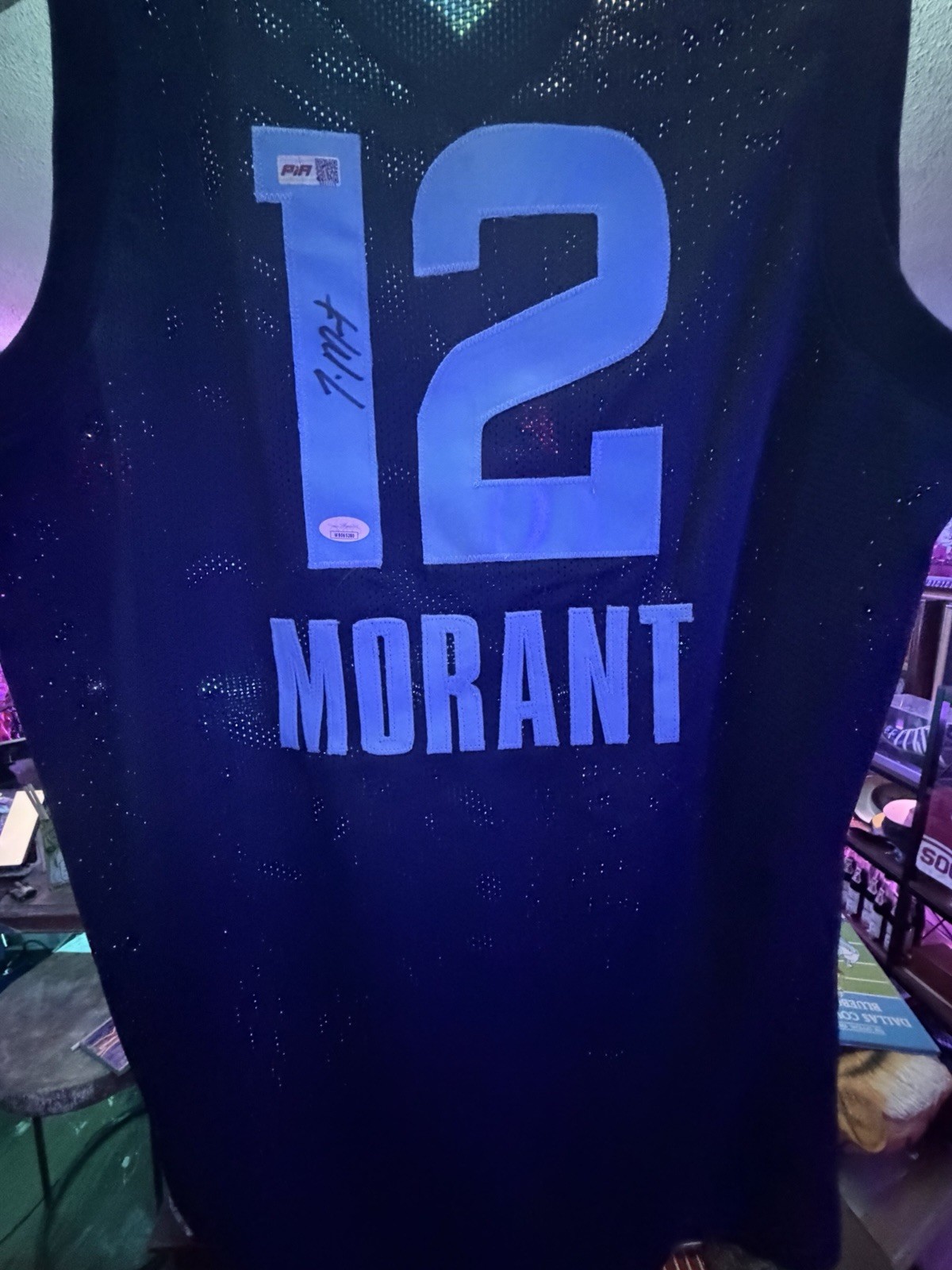 Ja Morant Memphis Grizzlies Autographed Jersey Dual COA  JSA/PIA