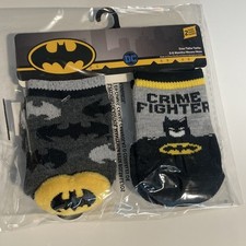 DC Comics Batman Baby Boy 0-6 Months Socks New