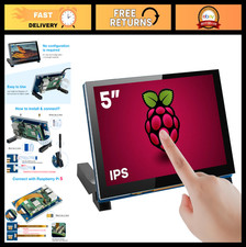 5" Touchscreen IPS Display for Raspberry Pi 5/4/3 - 800x480 Capacitive Monitor