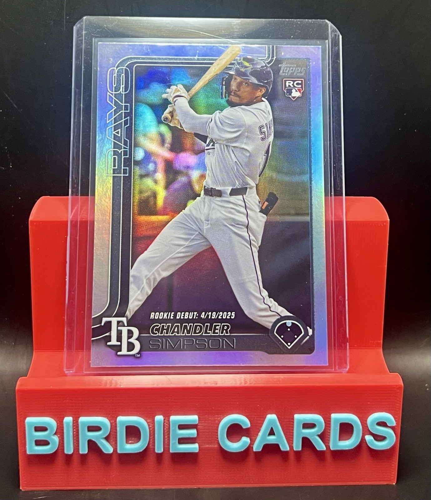 2025 Topps Update Series - Rookie Debut Chandler Simpson #US349 Rainbow Foil