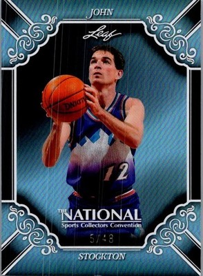 John Stockton 2026 Leaf National NSCC Exclusive Blue /48
