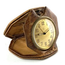 Antique  Art deco  Junghans Travel Alarm cloc...